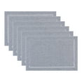 thumbnail image 1 of Unique Bargains Set of 6 Rustic Polyesterl Placemats for Dining Table Decor Light Gray, 1 of 6
