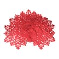 thumbnail image 1 of Unique Bargains Set of 6 Snowflake Shape Placemats Kitchen Table Mat Red, 1 of 6