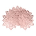 thumbnail image 1 of Unique Bargains Set of 6 Snowflake Shape Placemats Kitchen Table Mat Rose Gold, 1 of 6