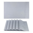 thumbnail image 1 of Unique Bargains Set of 6 Solid Design Placemats for Kitchen Dining Table Decor Light Blue, 1 of 7