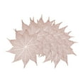 thumbnail image 1 of Unique Bargains Set of 6 Washable Farmhouse Leaf Shape Placemats Indoor Rose Gold, 1 of 6