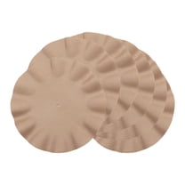 Unique Bargains Set of 6 Washable Farmhouse Placemats Indoor Champagne