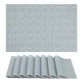 thumbnail image 1 of Unique Bargains Set of 8 Farmhouse Placemats Plastic Table Mats for Kitchen Blue, 1 of 6