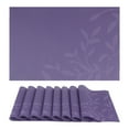 thumbnail image 1 of Unique Bargains Set of 8 Farmhouse Washable Placemats Indoor Kitchen Table Mat Purple, 1 of 6
