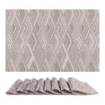 thumbnail image 1 of Unique Bargains Set of 8 Placemats for Dining Table Wipeable Table Mat Coffee 18x12Inch, 1 of 7