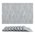 thumbnail image 1 of Unique Bargains Set of 8 Placemats for Dining Table Wipeable Table Mat Gray 18x12Inch, 1 of 7