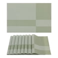 thumbnail image 1 of Unique Bargains Set of 8 Placemats for Kitchen Table Decor Green, 1 of 7