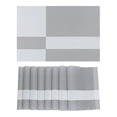 thumbnail image 1 of Unique Bargains Set of 8 Placemats for Kitchen Table Decor Silver, 1 of 7