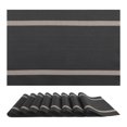 thumbnail image 1 of Unique Bargains Set of 8 Vinyl Placemats for Kitchen Washable Table Placemats Black, 1 of 7