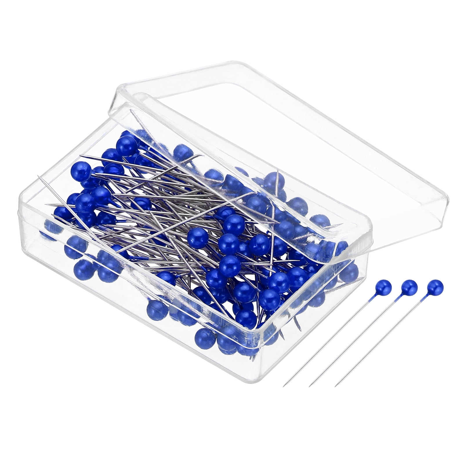 Unique Bargains Sewing Pins Straight Pin with Pearlized Ball Head for DIY Blue