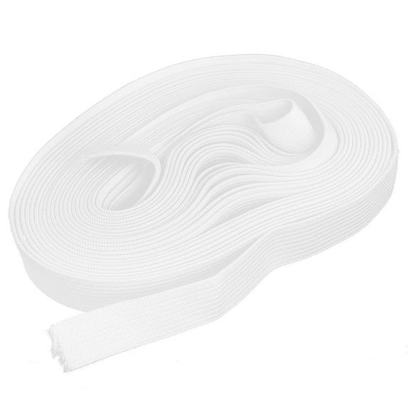 Unique Bargains Sewing Tailor Clothing Elastic Stretchy String Strap Band White 1.5cm Wide 6.4M