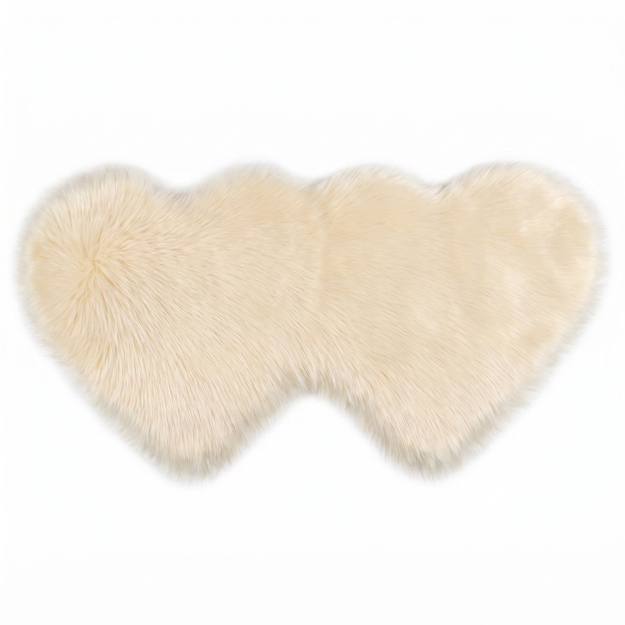Unique Bargains Soft Fluffy Non Slip Narrow Fuzzy Shaggy Area Rug 28" x 14" Beige Yellow