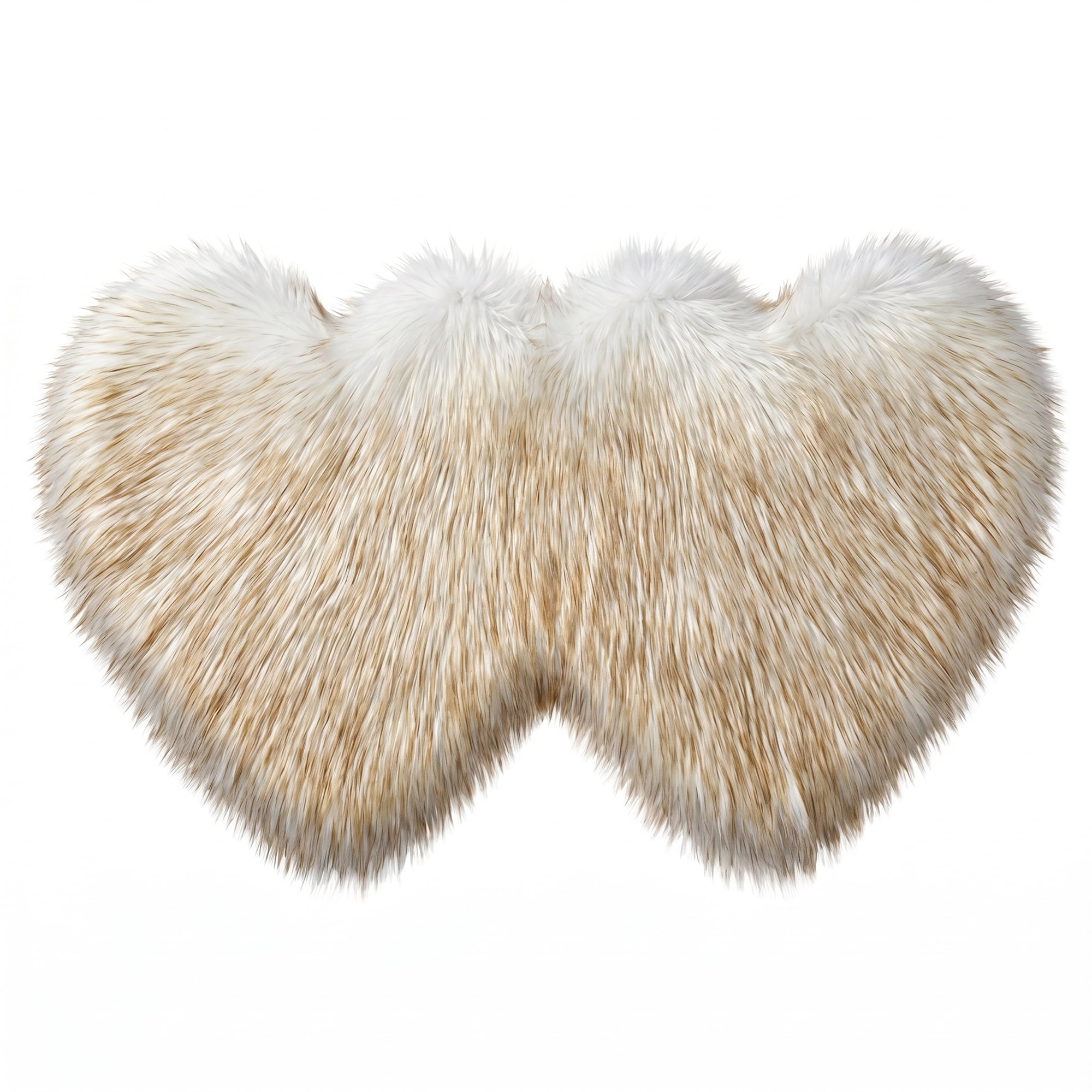 Unique Bargains Soft Fluffy Non Slip Narrow Fuzzy Shaggy Area Rug 28" x 14" White Yellow