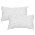 thumbnail image 1 of Unique Bargains Shaggy Plush Throw Pillow Covers Couch Pillow Covers (2 Count) White-2 12" x 20", 1 of 6
