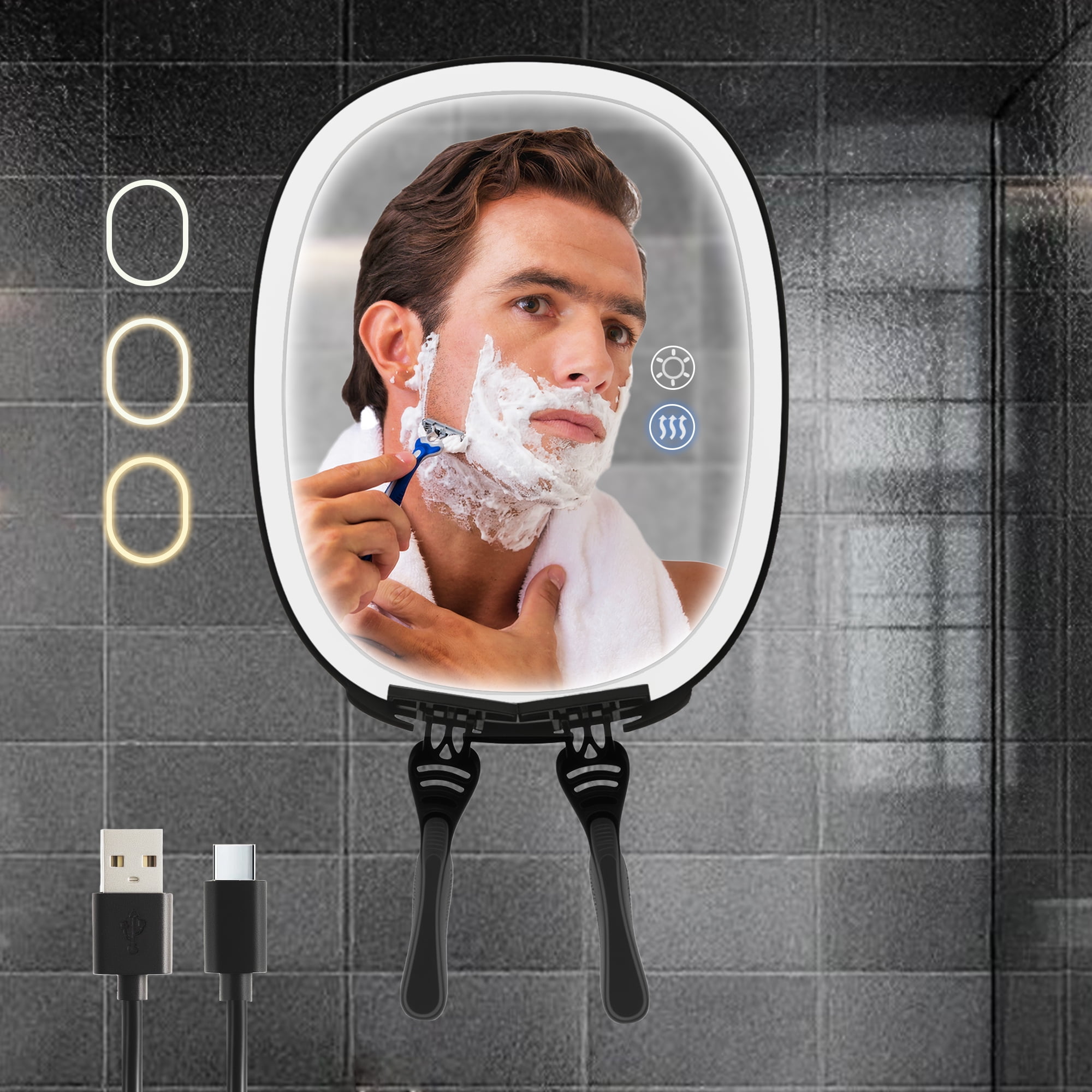 Heated Shower Mirror Fogless