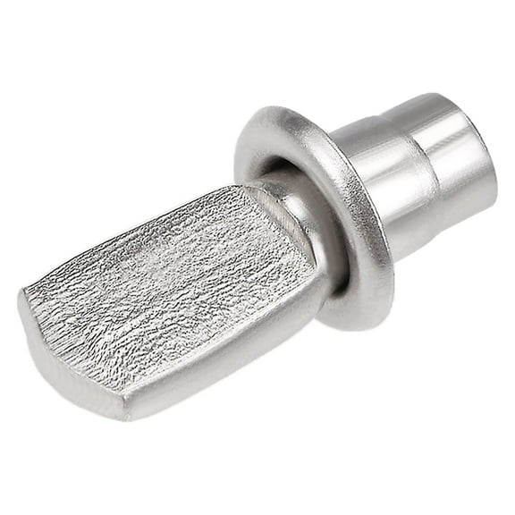 Unique Bargains Shelf Bracket Pegs 5x19mm Nickel Plated Flat Spoon Shape Shelf Holder Support Pins with Mounting Nuts 50Pcs