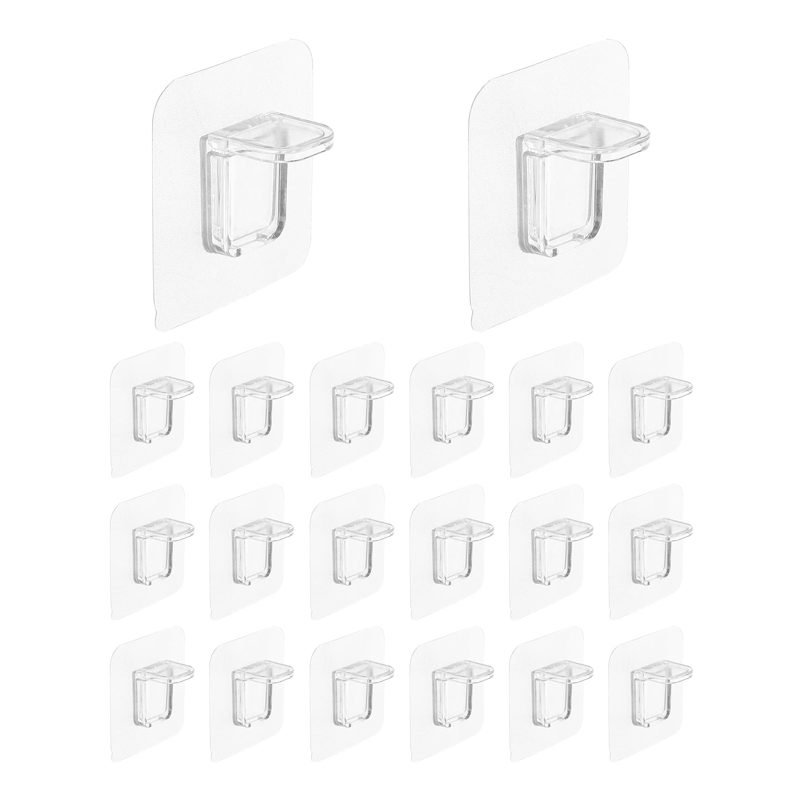 Unique Bargains Shelf Support Peg Punch Free Self Adhesive Bracket 20pcs