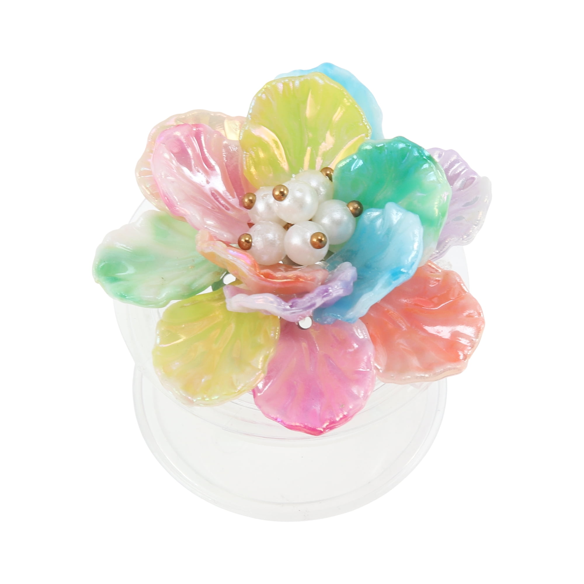 Unique Bargains Shell Flower Phone Grip 1 Pc Multicolored