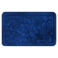 thumbnail image 1 of Unique Bargains Shell Pattern Bath Mat Memory Foam Non-Slip Bath Rugs Dark Blue 16" x 24", 1 of 6