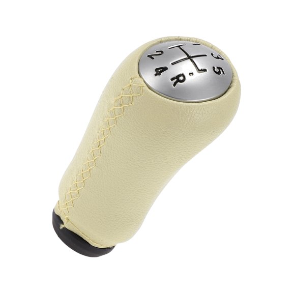 Unique Bargains Shift Knob 5 Speed Manual Gearbox Stick Shifter Lever Knob for Renault Clio III 2005-2009 Faux Leather