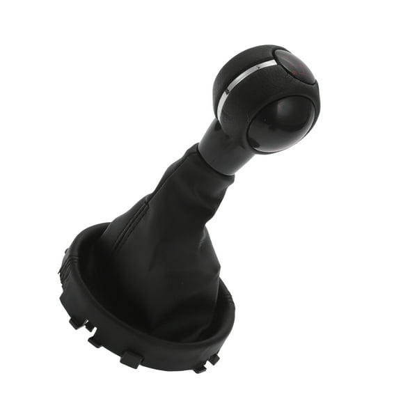 Unique Bargains Shift Knob with Boot Cover for Mini Cooper F55 F56 Plastic Black 6 Speed Manual Stick Shifter Knob