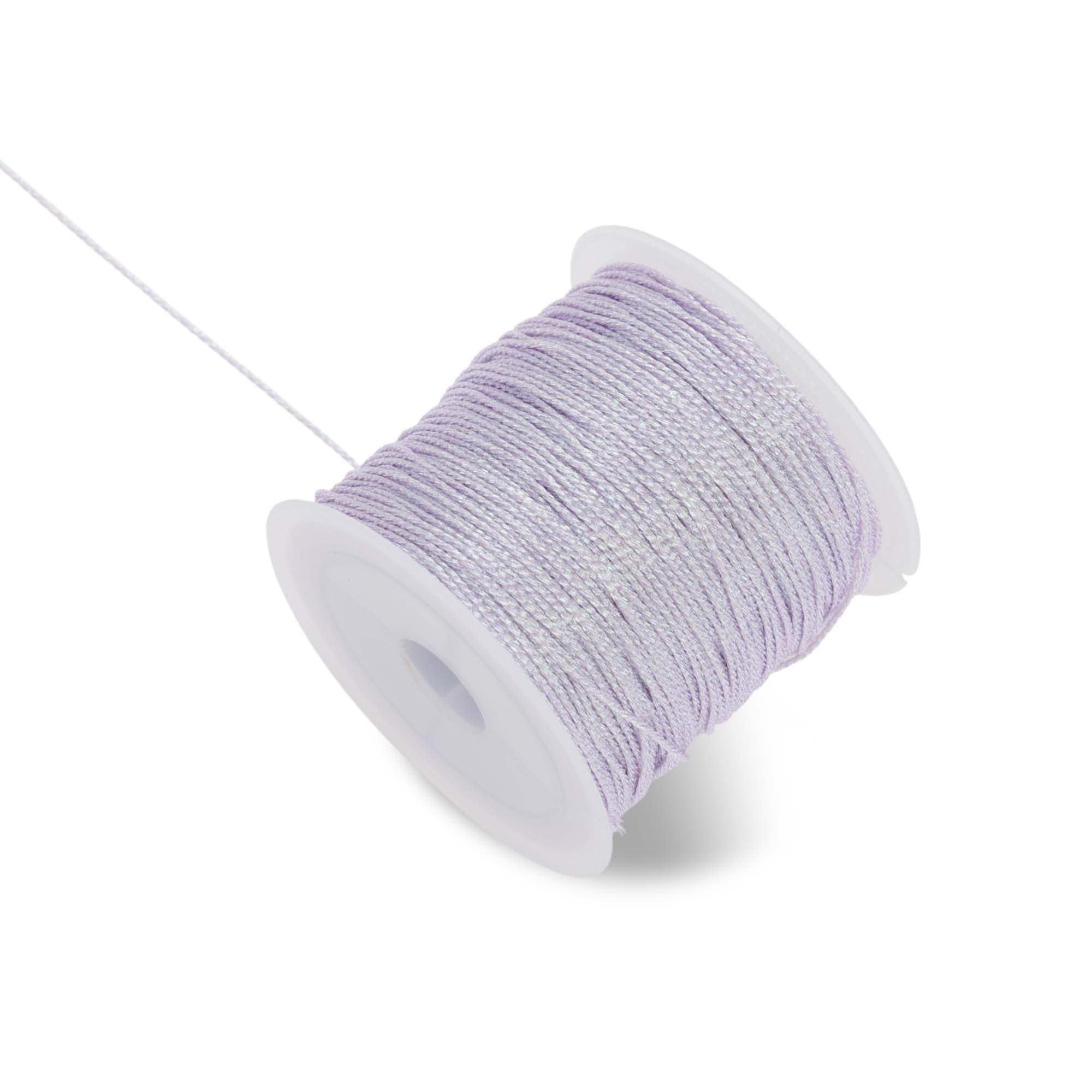 Unique Bargains Shiny String for Sewing Crafts Light Purple