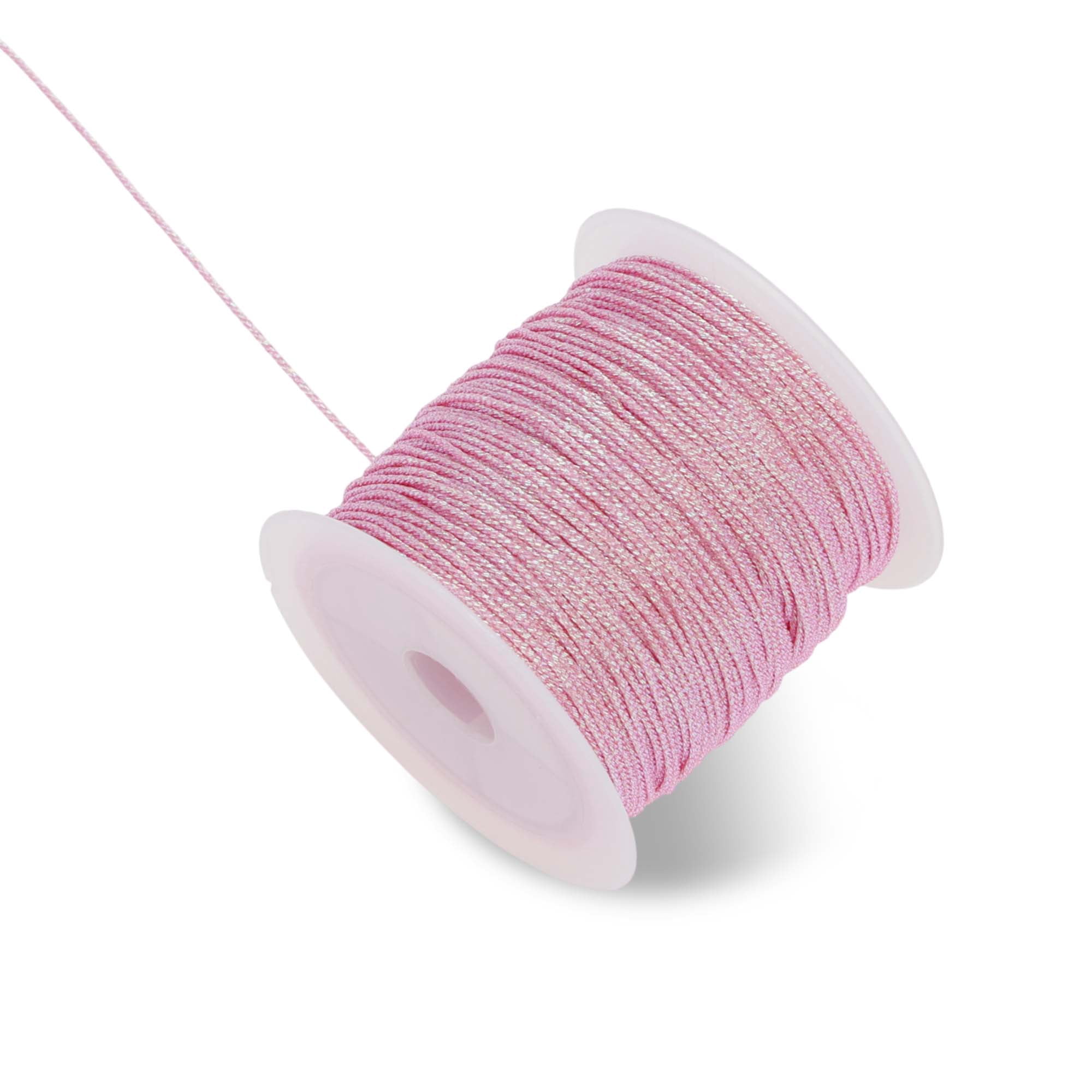 Unique Bargains Shiny String for Sewing Crafts Pink