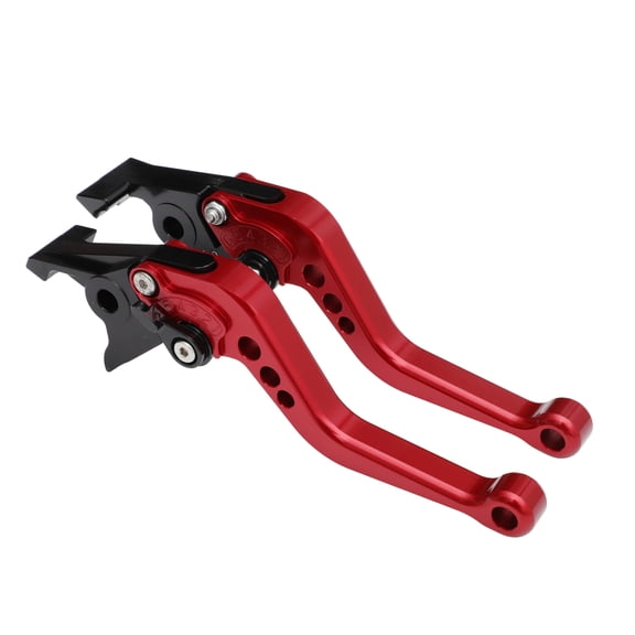 Unique Bargains Short Brake Clutch Levers for Kawasaki ZX-9R/ZX-9 1994-1997 6 Position Adjustable Motorcycle Handlebar Brake Lever T6 6061 Aluminum Alloy Red 1 Pair