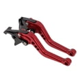 thumbnail image 1 of Unique Bargains Short Brake Clutch Levers for Kawasaki ZX10R 2004-2005 6 Position Adjustable Motorcycle Handlebar Brake Lever Aluminum Alloy Red 1 Pair, 1 of 7