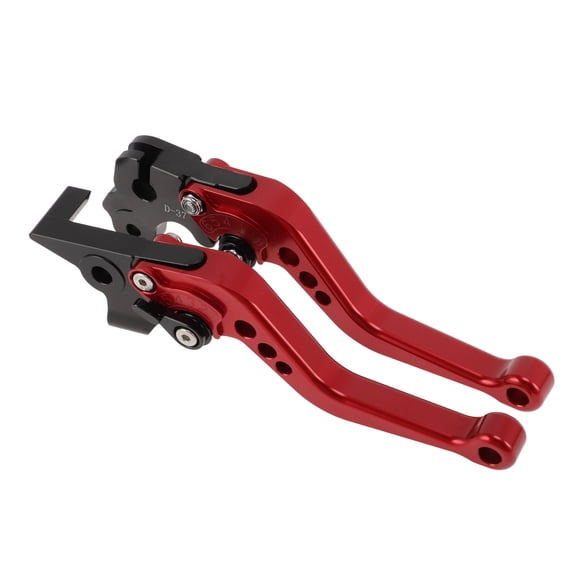 Unique Bargains Short Brake Clutch Levers for Moto Guzzi V7 Racer 2011-2021 6 Position Adjustable Motorcycle Handlebar Brake Lever Aluminum Alloy Red 1 Pair