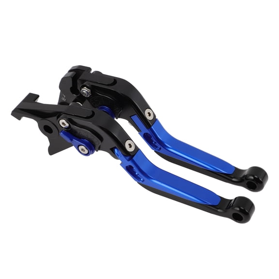 Unique Bargains Short Long Brake Clutch Levers for Honda CBR650R 2014-2022 Adjustable Motorcycle Handlebar Brake Lever Aluminum Alloy Black Head Blue Handle 1 Pair