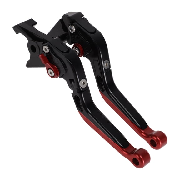 Unique Bargains Short Long Brake Clutch Levers for Honda NC700 2016-2020 Adjustable Motorcycle Handlebar Brake Lever Aluminum Alloy Black Handle Red End 1 Pair