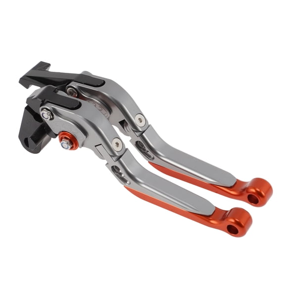 Unique Bargains Short Long Brake Clutch Levers for Honda NC700/NC750 S/X 16-20 Adjustable Motorcycle Handlebar Brake Lever Aluminum Alloy Titanium Handle Orange End