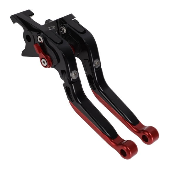 Unique Bargains Short Long Brake Clutch Levers for Honda Rebel300 2017-2022 Adjustable Motorcycle Handlebar Brake Lever Aluminum Alloy Black Handle Red End 1 Pair