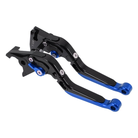 Unique Bargains Short Long Brake Clutch Levers for TRIUMPH BONNEVILLE T120 2016-2021 Adjustable Motorcycle Handlebar Brake Lever Aluminum Alloy Black Handle Blue End
