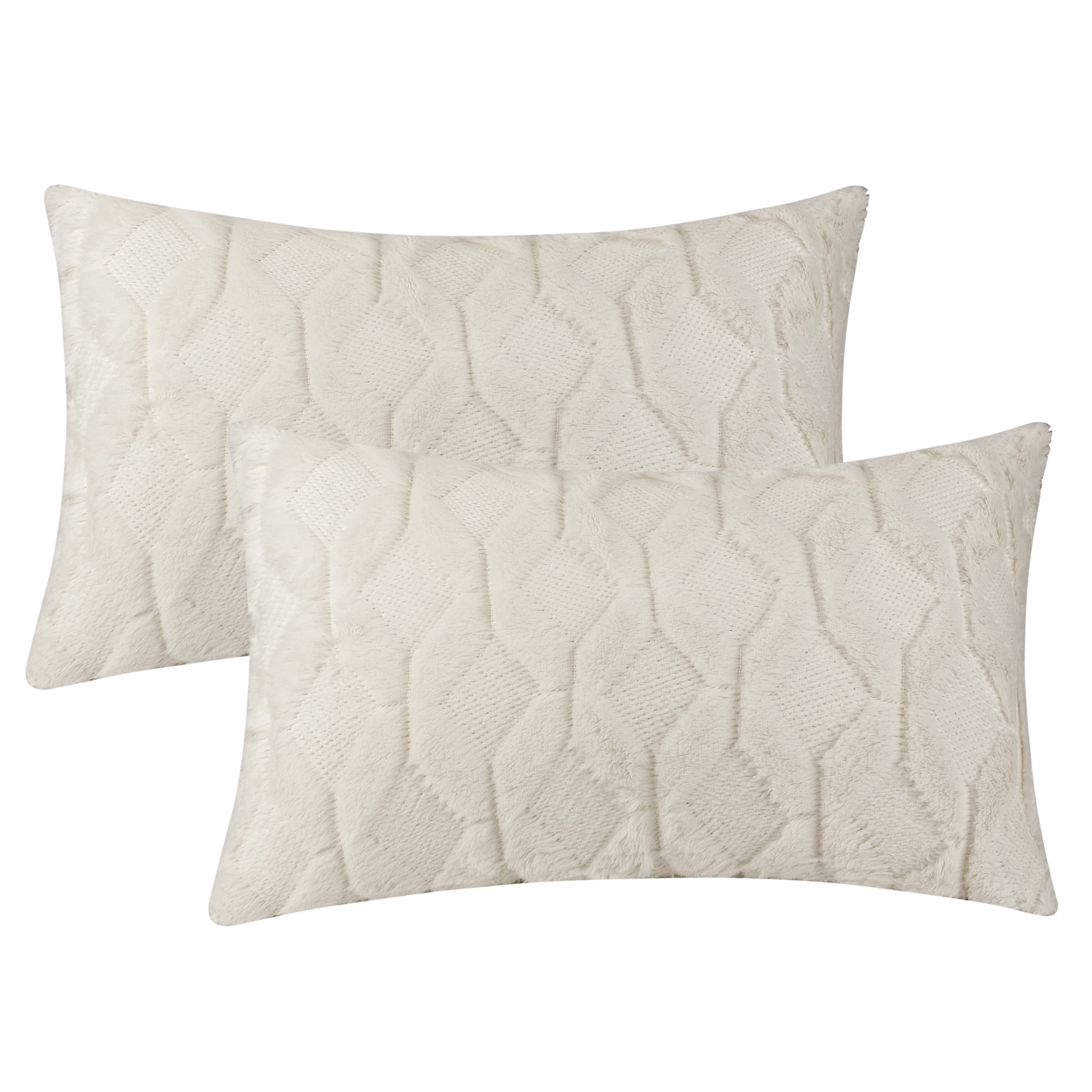 Unique Bargains Short Plush Solid Living Room Decorative Pillow Covers