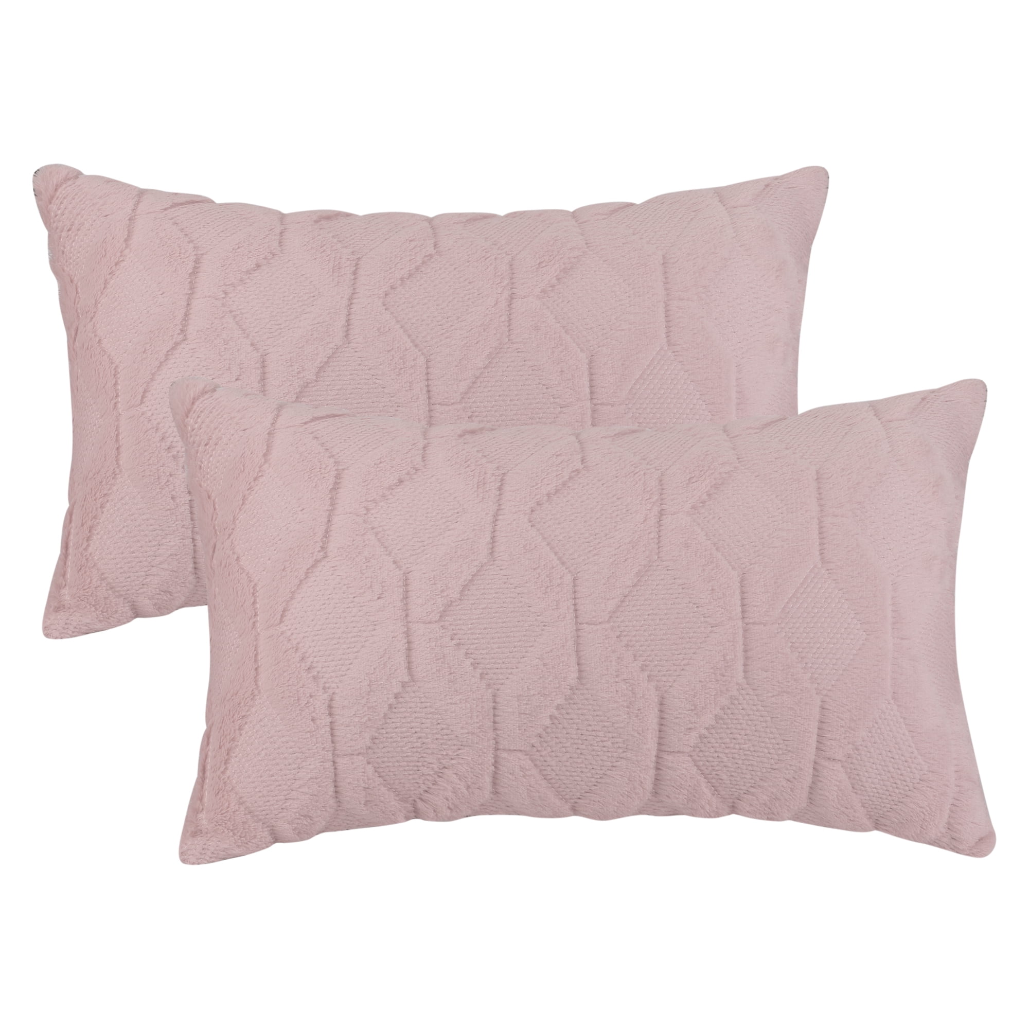 Unique Bargains Short Plush Solid Living Room Decorative Pillow Covers