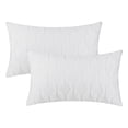 thumbnail image 1 of Unique Bargains Short Plush Solid Living Room Decorative Pillow Covers (2 Count) White 12" x 20", 1 of 6