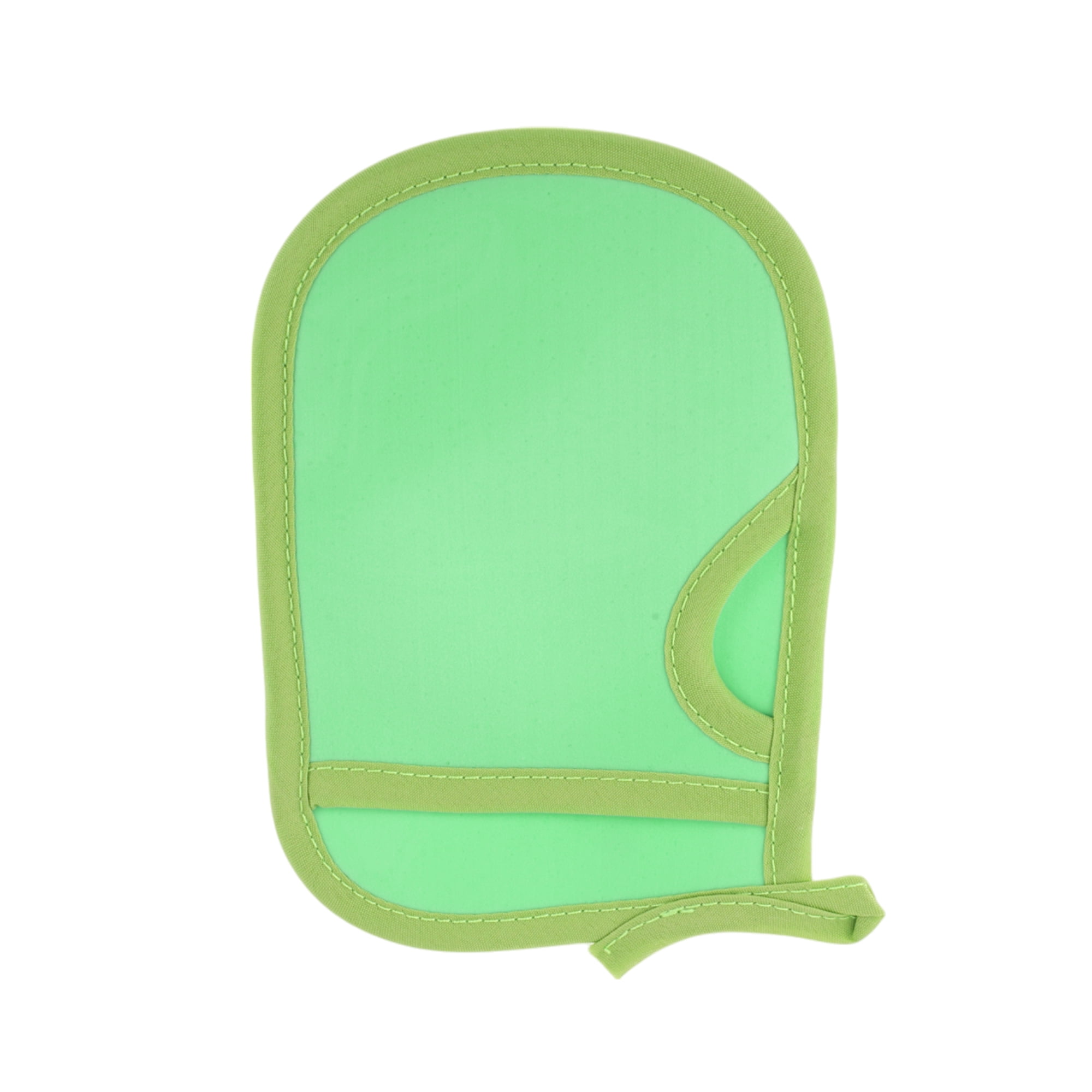 Unique Bargains Shower Gloves Body Scrubber for Bathroom 7.08"x5.11" 1 Pc Green