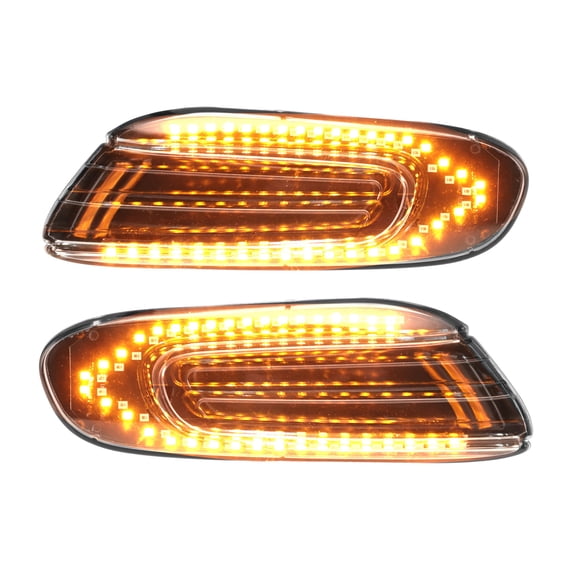 Unique Bargains Side Fender Marker Light for Mini Cooper Hatchback F55 14-21 LED Side Fender Repeater Light Housing Front Left Right Turn Signal Lamp Replacement ABS