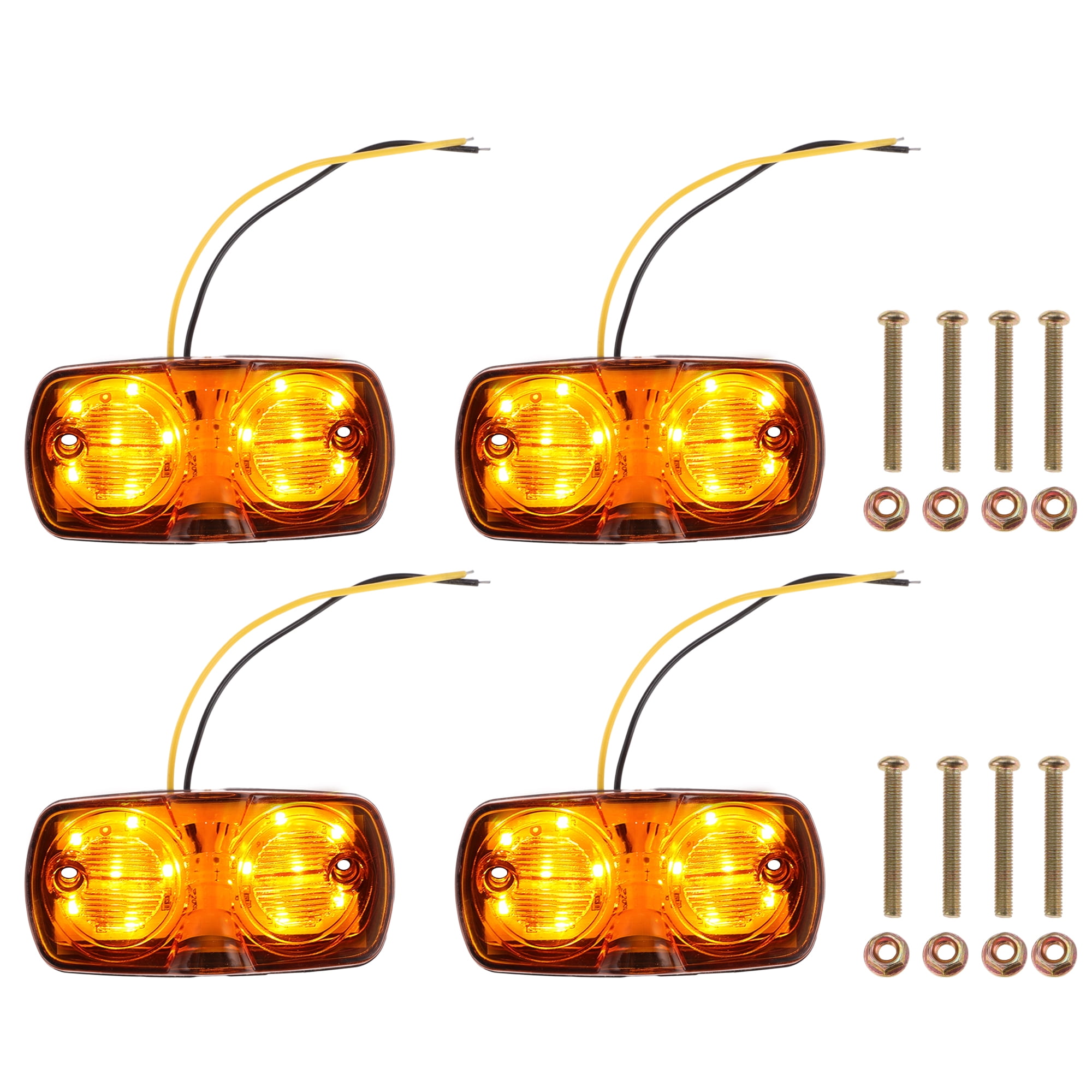 Side Led Light Yellow Unique Bargains Side Fender Marker Light Yellow LED Side Fender ...