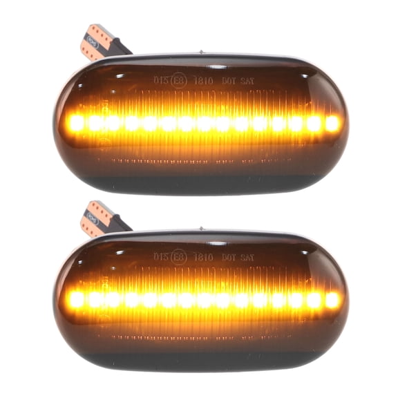 Unique Bargains Side Fender Marker Light for Honda for Acura 1985-2013 LED Side Fender Repeater Light Housing Turn Signal Lamp Replacement ABS 2 pcs