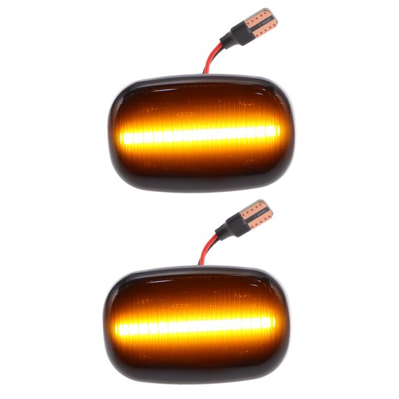 Unique Bargains Side Fender Marker Light for Toyota Fielder 2000-2006 LED Side Fender Repeater Light Housing Turn Signal Lamp Replacement ABS