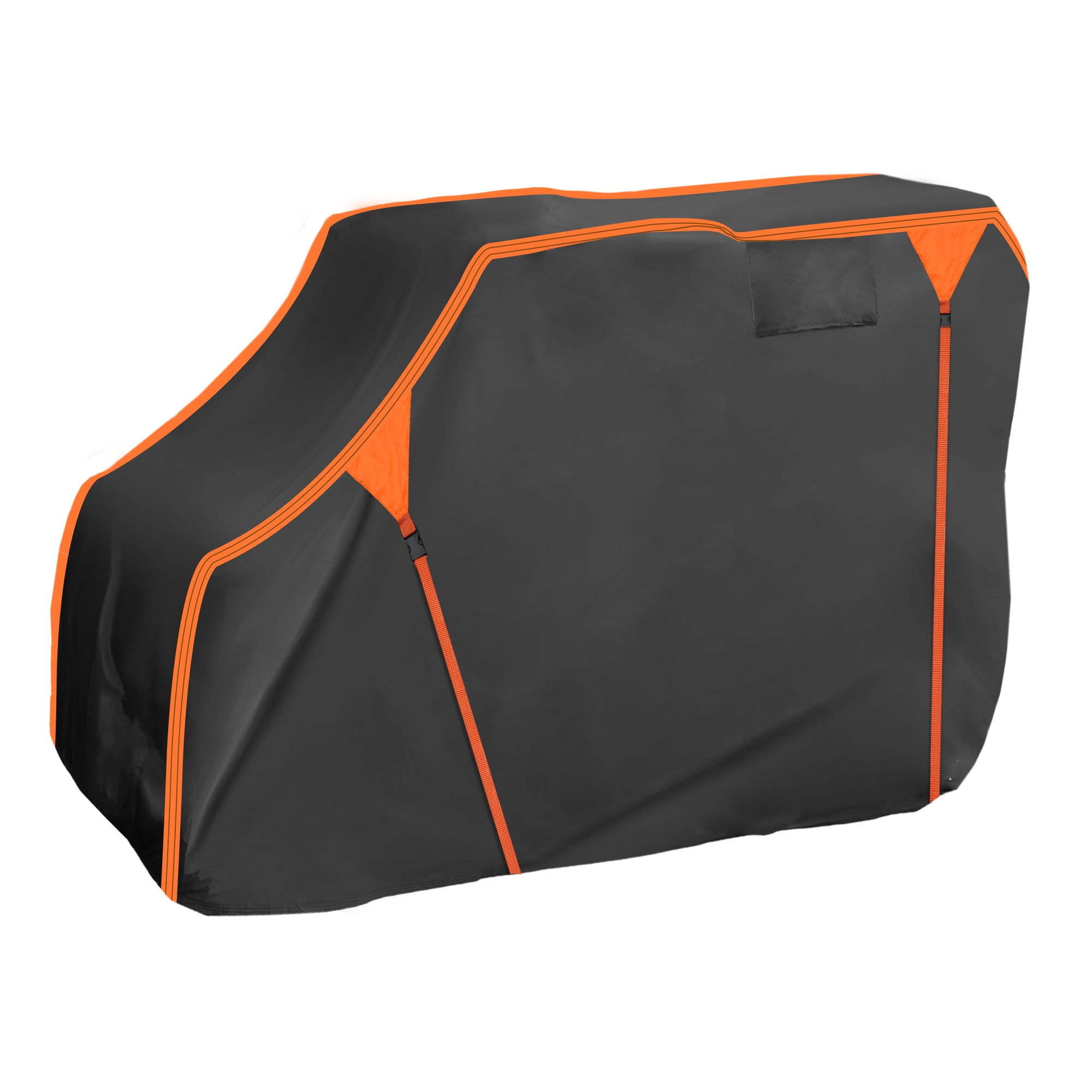 Unique Bargains Side by Side UTV Cover 210D-PU Black Orange for Kawasaki Teryx4