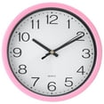 thumbnail image 1 of Unique Bargains Silent Non Ticking Battery Operated Modern Wall Clocks Pink, 1 of 6