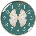 thumbnail image 1 of Unique Bargains Silent Non Ticking Battery Operated Wall Clock Gold Butterfly 8 Inch, 1 of 6