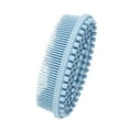 thumbnail image 1 of Unique Bargains Silicone Body Scrubber 2 in 1 Body Brush Skin Massage Soft Body Scrubbers in Shower for All Skin Types Blue, 1 of 7