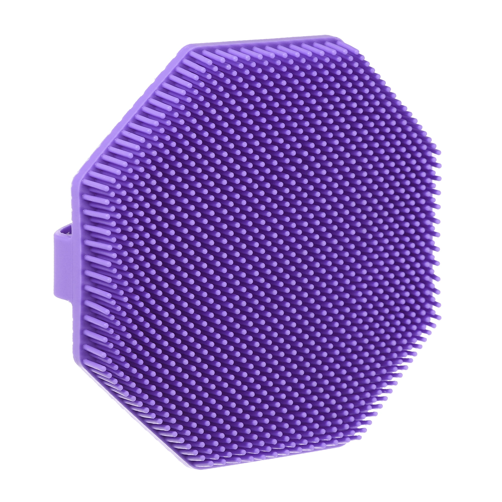 Unique Bargains Silicone Body Scrubber with Non-slip Hand Strap for All Skin Types Purple