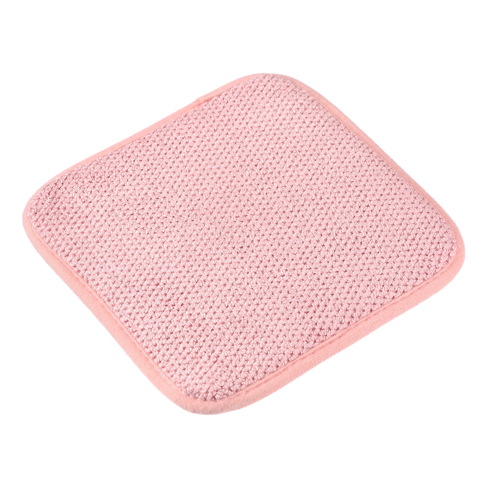 Unique Bargains Silicone Dish Drain Mat for Kitchen Counter Pad Pink