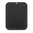thumbnail image 1 of Unique Bargains Silicone Dish Drying Mat Reusable Sink Drain Pad Heat Resistant Black, 1 of 5